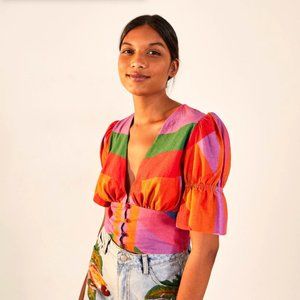 FARM Rio Amanda Stripes Blouse
